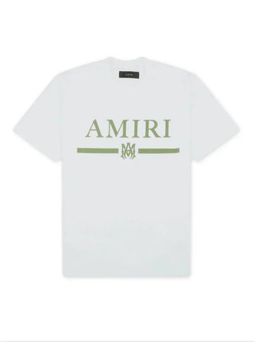 Amiri Ma Bar Logo White Green T-shirt