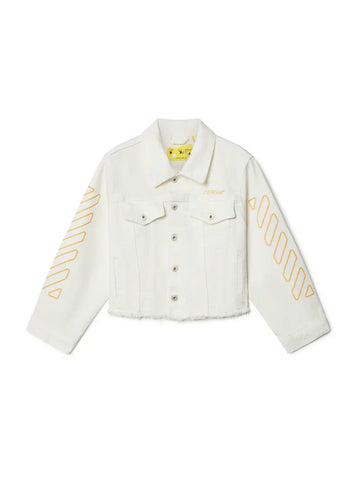 Diagonal bookish OFF-WHITE™ denim jacket