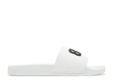 Balenciaga Pool Slides 'White Black'