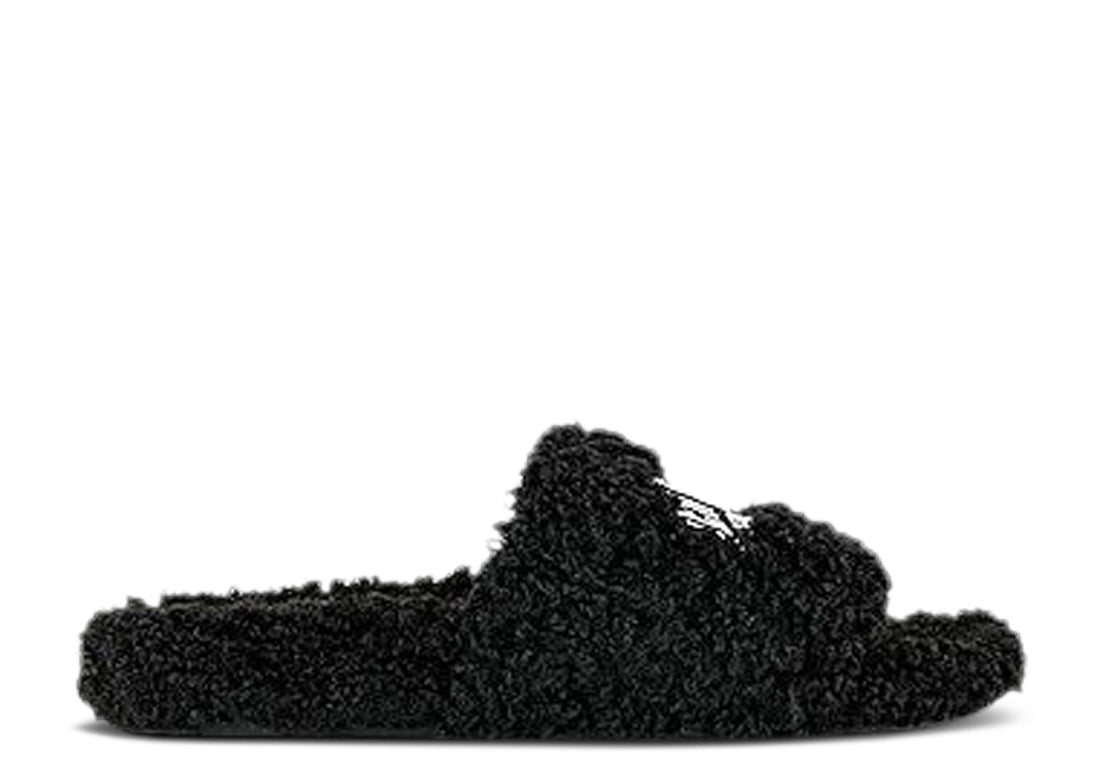 Balenciaga Furry Slides 'Black - New York'