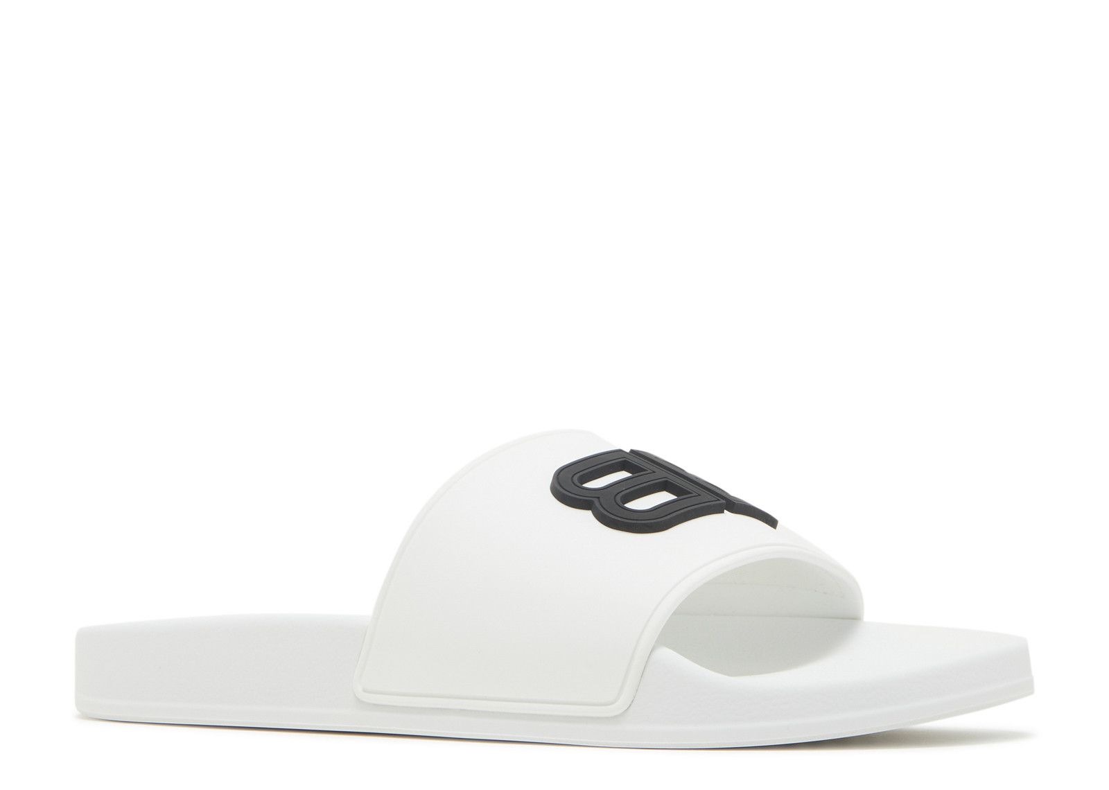 Balenciaga Pool Slides 'White Black'