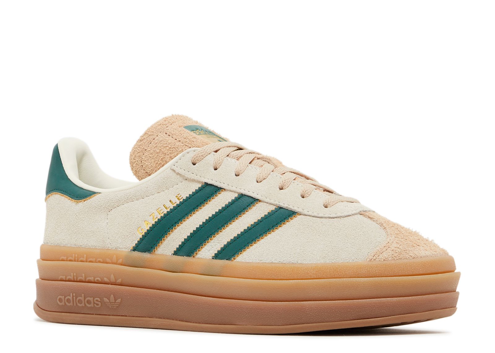 Wmns Gazelle Bold 'Cream Collegiate Green'