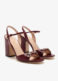 Gucci Leather Mid-Heel Sandals