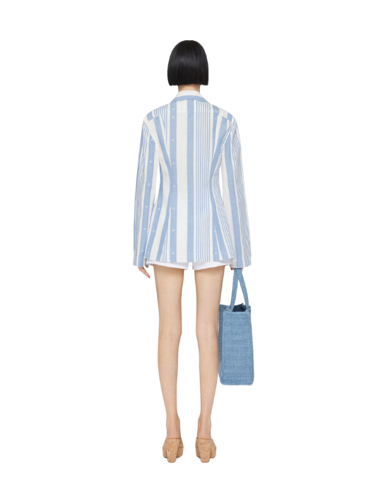 Givenchy Shirt in cotton and linen with 4G stripes