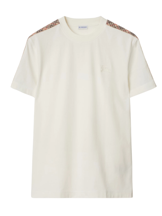 Burberry Check Detail T-Shirt