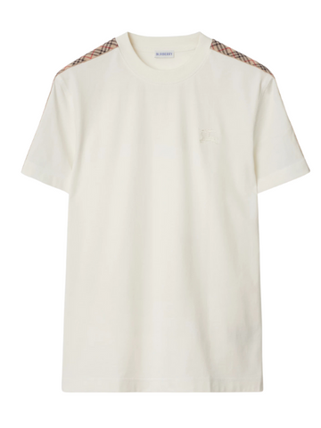 Burberry Check Detail T-Shirt