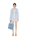 Givenchy Shirt in cotton and linen with 4G stripes