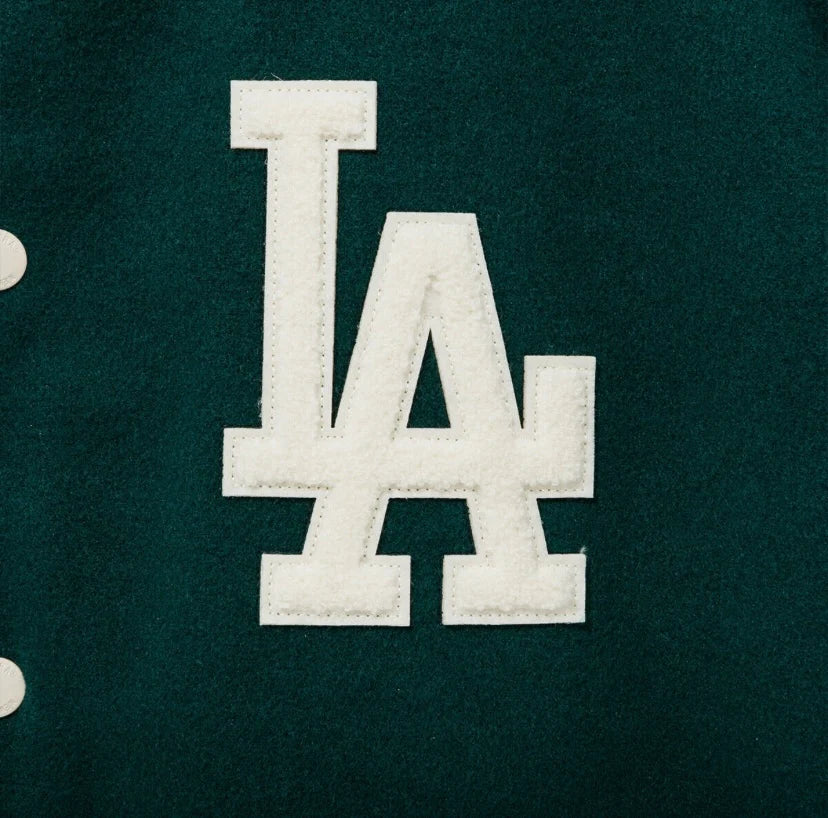 LA Dodgers Varsity Jacket – Premium Wool & Leather