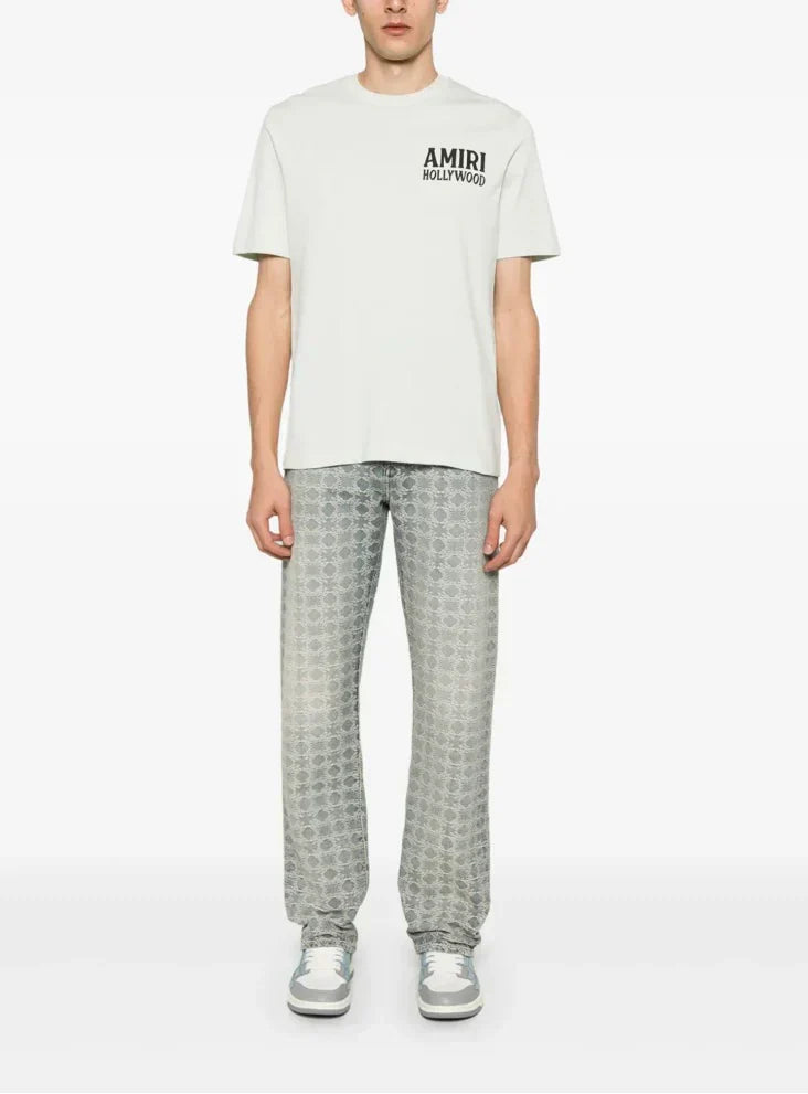 AMIRI Hollywood Logo T-Shirt - White