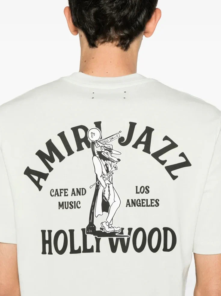 AMIRI Hollywood Logo T-Shirt - White