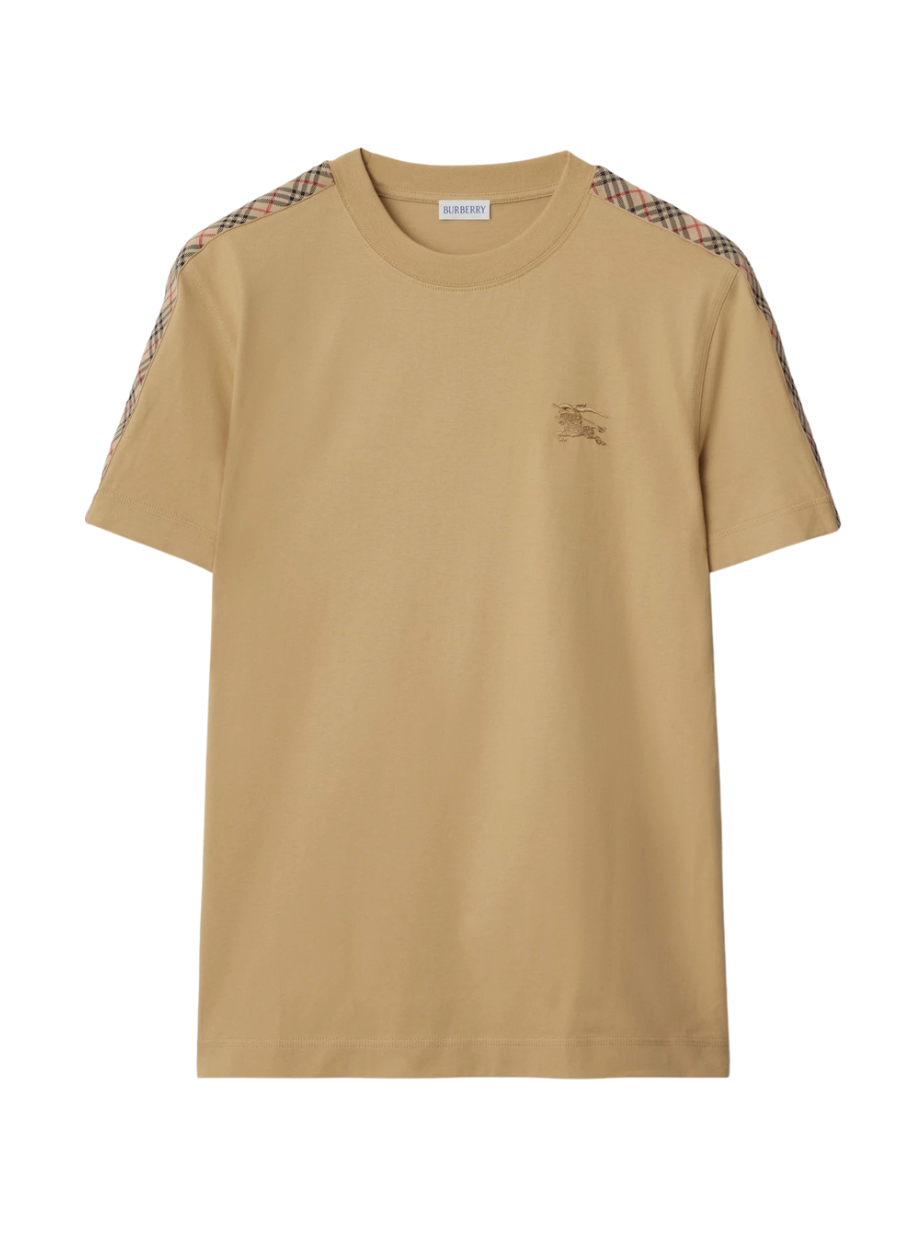 Burberry Check Detail T-Shirt