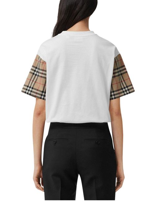 BURBERRY - WOMEN'S WHITE T SHIRT