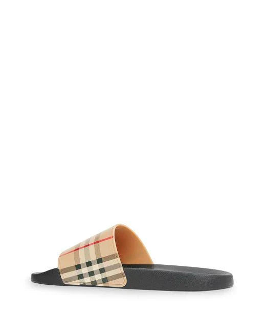 Burberry Check Motif Slides
