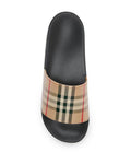 Burberry Check Motif Slides