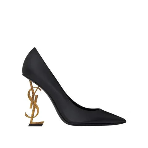 Saint Laurent Black Opyum Leather Pumps