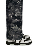 Light gray/black out of office suede