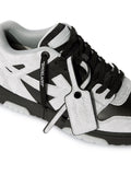 Light gray/black out of office suede